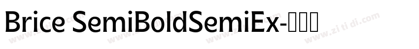 Brice SemiBoldSemiEx字体转换